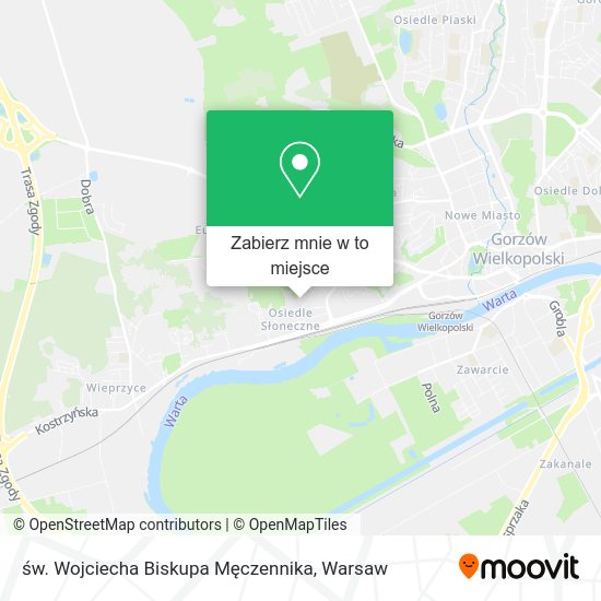 Mapa św. Wojciecha Biskupa Męczennika