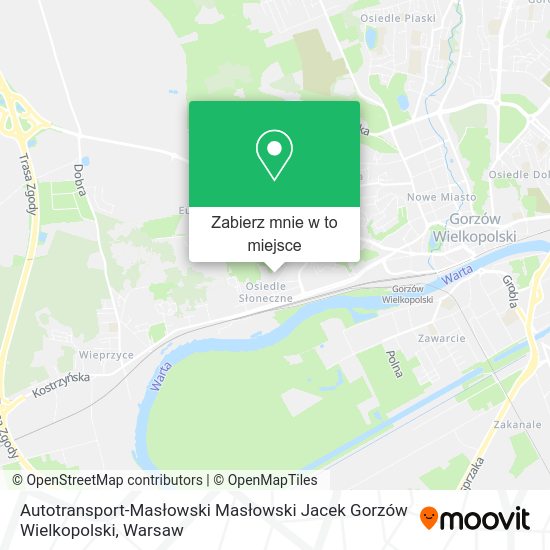 Mapa Autotransport-Masłowski Masłowski Jacek Gorzów Wielkopolski