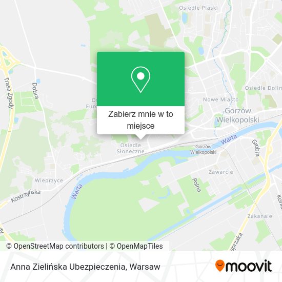 Mapa Anna Zielińska Ubezpieczenia