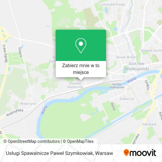 Mapa Usługi Spawalnicze Paweł Szymkowiak