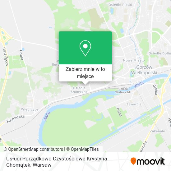 Mapa Usługi Porządkowo Czystościowe Krystyna Chomątek