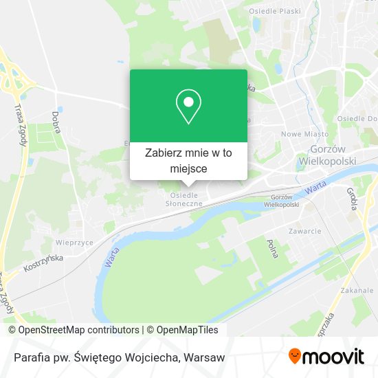 Mapa Parafia pw. Świętego Wojciecha