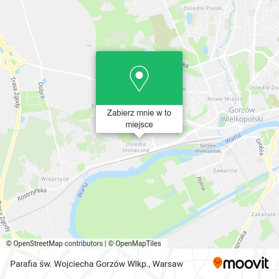 Mapa Parafia św. Wojciecha Gorzów Wlkp.