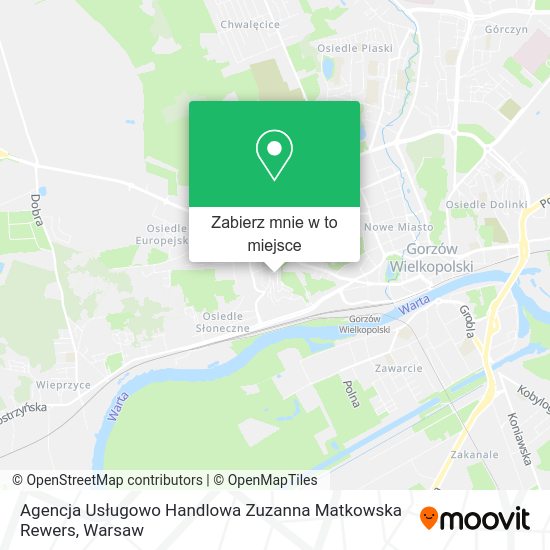 Mapa Agencja Usługowo Handlowa Zuzanna Matkowska Rewers