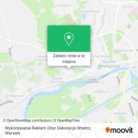 Mapa Wykonywanie Reklam Oraz Dekoracja Wnetrz