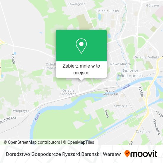 Mapa Doradztwo Gospodarcze Ryszard Barański