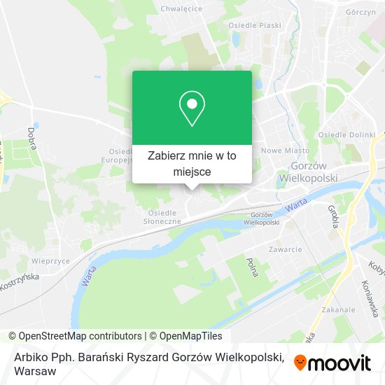 Mapa Arbiko Pph. Barański Ryszard Gorzów Wielkopolski