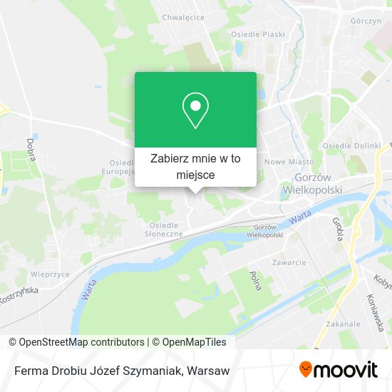 Mapa Ferma Drobiu Józef Szymaniak