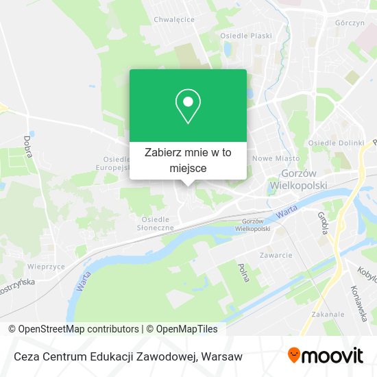 Mapa Ceza Centrum Edukacji Zawodowej