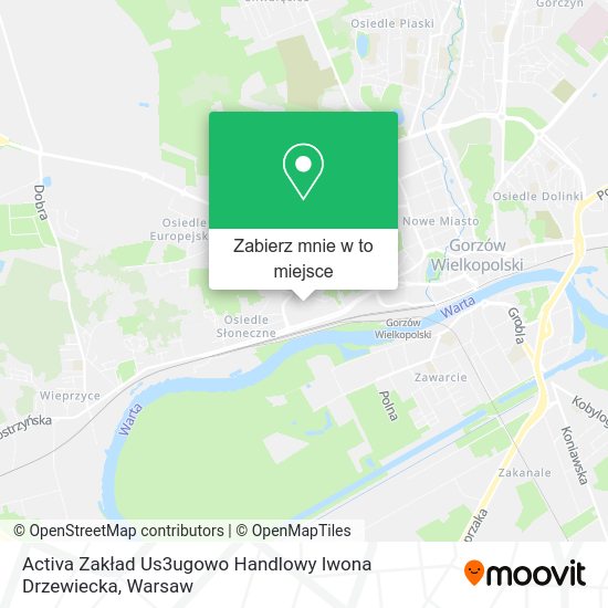 Mapa Activa Zakład Us3ugowo Handlowy Iwona Drzewiecka