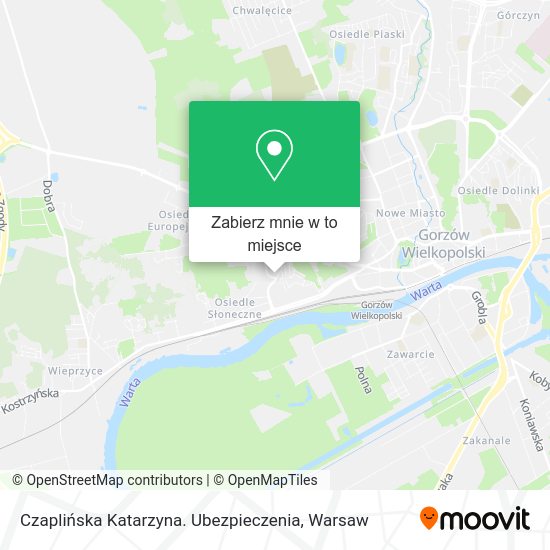 Mapa Czaplińska Katarzyna. Ubezpieczenia