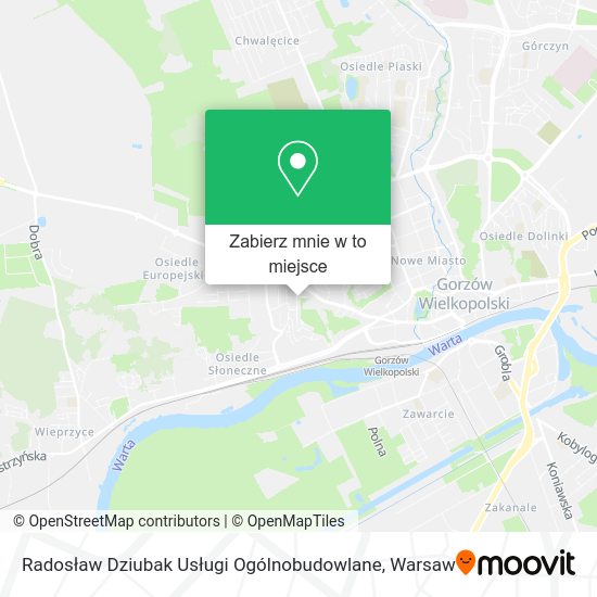 Mapa Radosław Dziubak Usługi Ogólnobudowlane