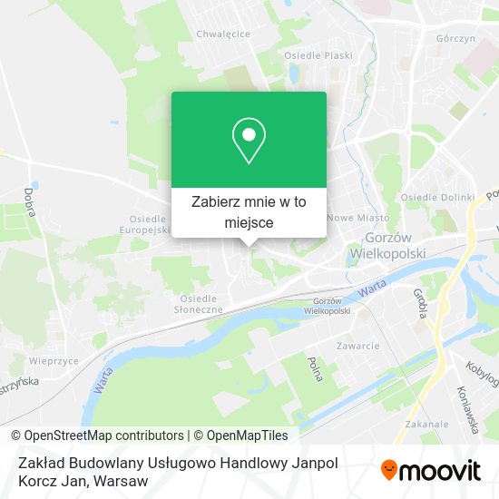Mapa Zakład Budowlany Usługowo Handlowy Janpol Korcz Jan