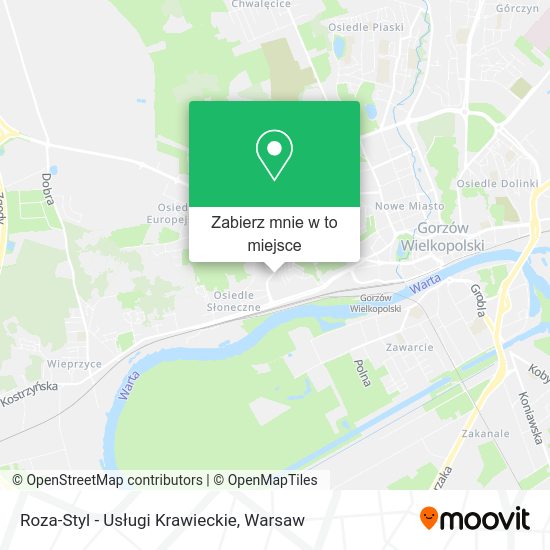 Mapa Roza-Styl - Usługi Krawieckie