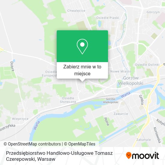 Mapa Przedsiębiorstwo Handlowo-Usługowe Tomasz Czerepowski