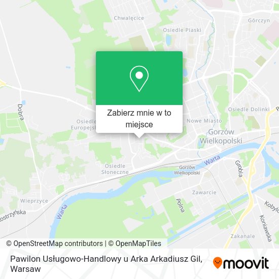 Mapa Pawilon Usługowo-Handlowy u Arka Arkadiusz Gil