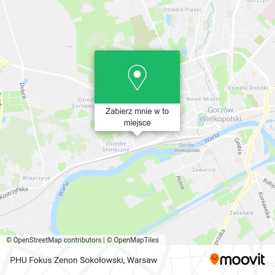 Mapa PHU Fokus Zenon Sokołowski