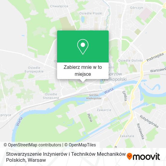 Mapa Stowarzyszenie Inżynierów i Techników Mechaników Polskich