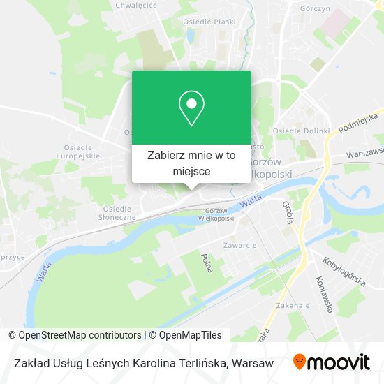 Mapa Zakład Usług Leśnych Karolina Terlińska