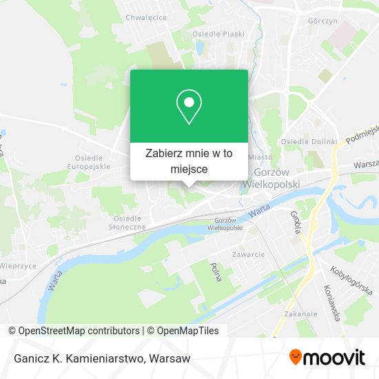 Mapa Ganicz K. Kamieniarstwo