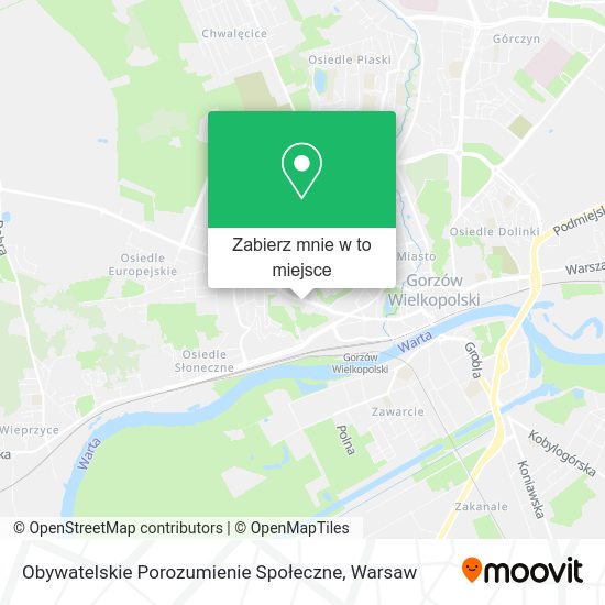 Mapa Obywatelskie Porozumienie Społeczne