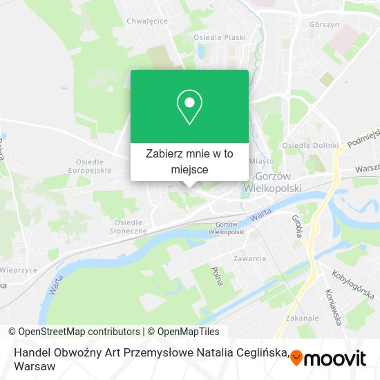 Mapa Handel Obwoźny Art Przemysłowe Natalia Ceglińska