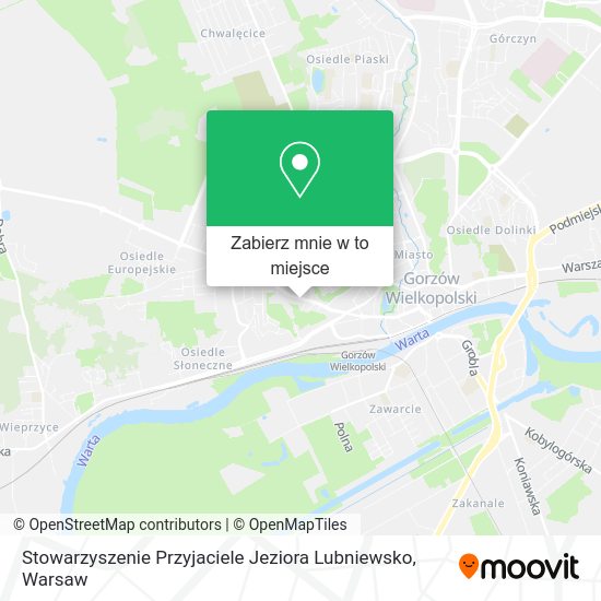 Mapa Stowarzyszenie Przyjaciele Jeziora Lubniewsko