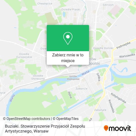 Mapa Buziaki. Stowarzyszenie Przyjaciół Zespołu Artystycznego