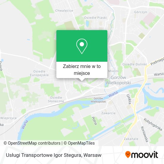 Mapa Usługi Transportowe Igor Stegura