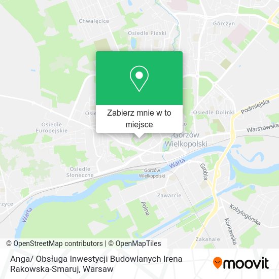 Mapa Anga/ Obsługa Inwestycji Budowlanych Irena Rakowska-Smaruj