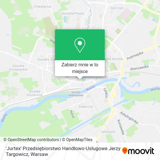 Mapa 'Jurtex' Przedsiębiorstwo Handlowo-Usługowe Jerzy Targowicz