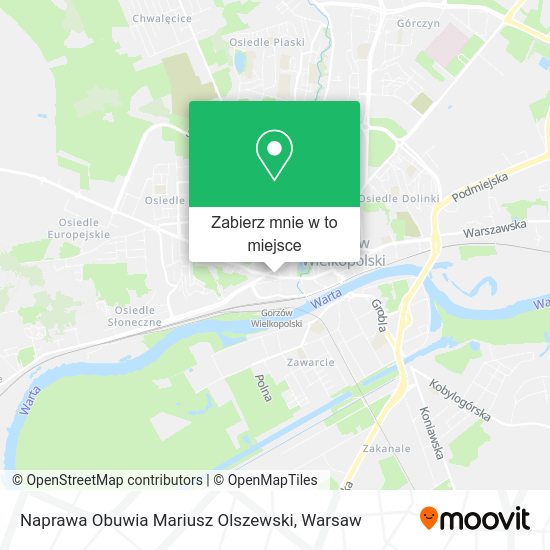 Mapa Naprawa Obuwia Mariusz Olszewski