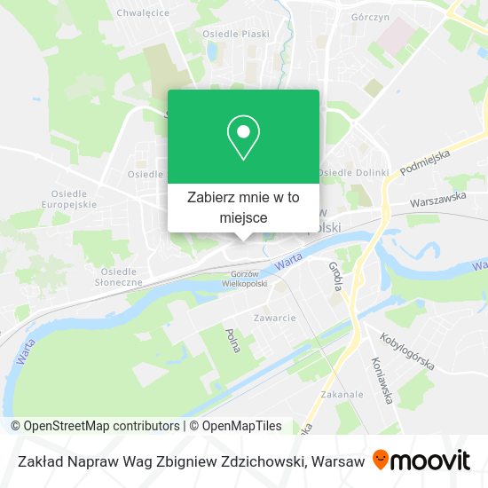 Mapa Zakład Napraw Wag Zbigniew Zdzichowski