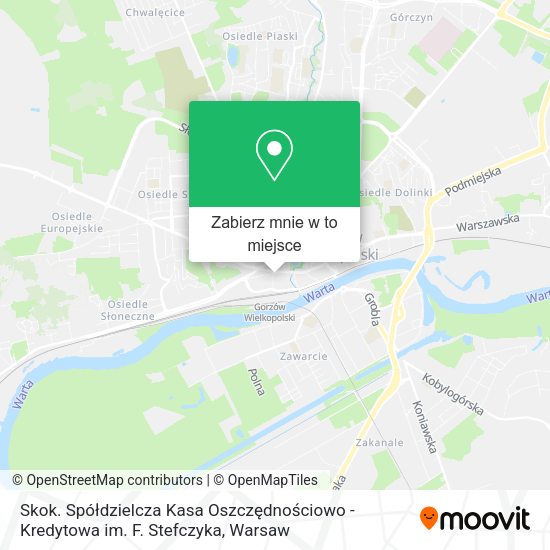 Mapa Skok. Spółdzielcza Kasa Oszczędnościowo - Kredytowa im. F. Stefczyka