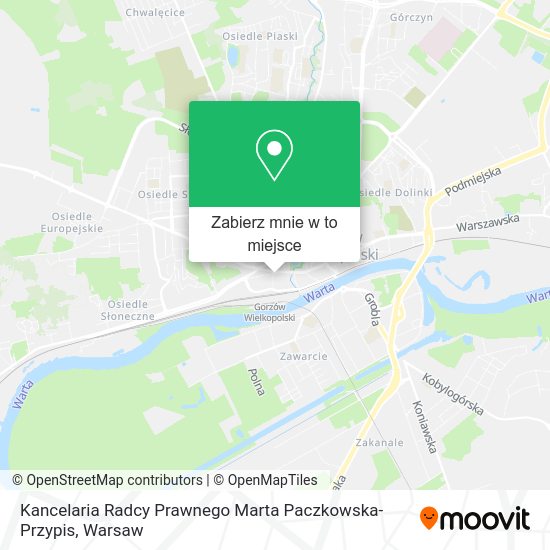 Mapa Kancelaria Radcy Prawnego Marta Paczkowska-Przypis