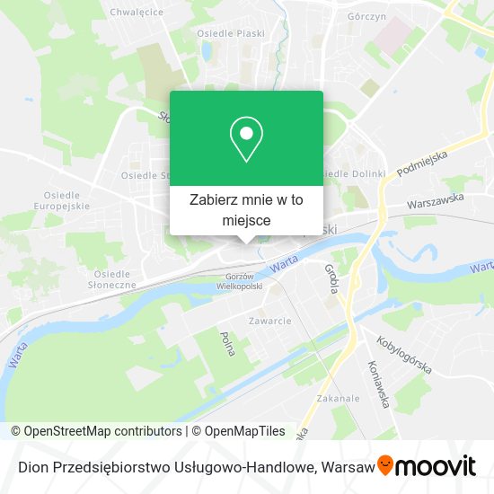 Mapa Dion Przedsiębiorstwo Usługowo-Handlowe