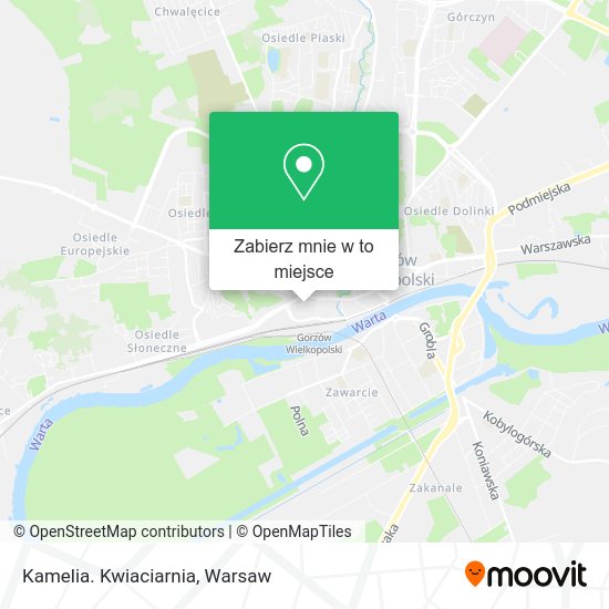 Mapa Kamelia. Kwiaciarnia