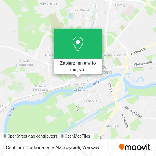 Mapa Centrum Doskonalenia Nauczycieli