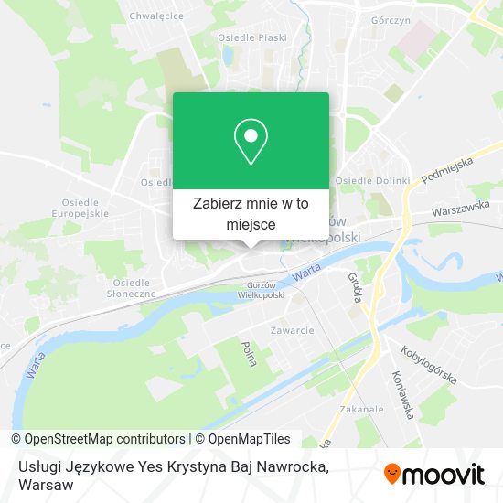 Mapa Usługi Językowe Yes Krystyna Baj Nawrocka