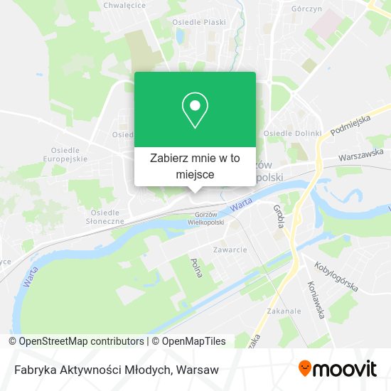 Mapa Fabryka Aktywności Młodych