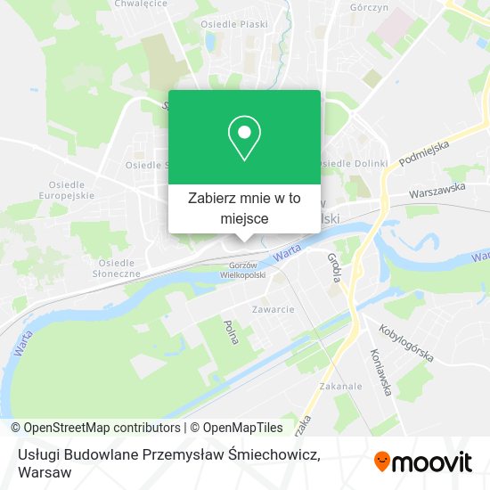 Mapa Usługi Budowlane Przemysław Śmiechowicz