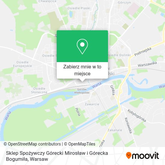 Mapa Sklep Spożywczy Górecki Mirosław i Górecka Bogumiła