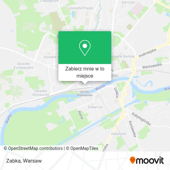 Mapa Zabka