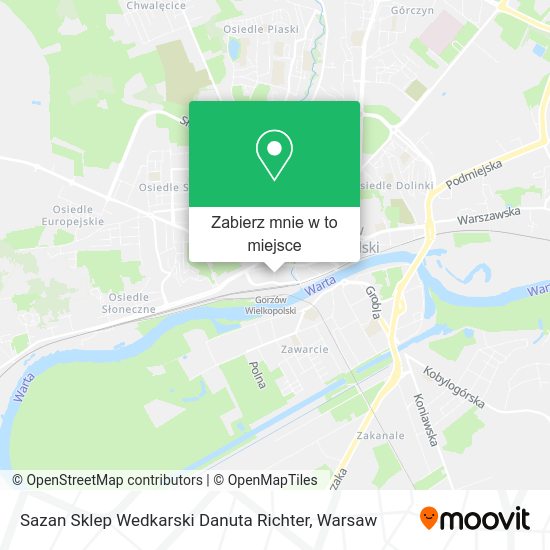 Mapa Sazan Sklep Wedkarski Danuta Richter