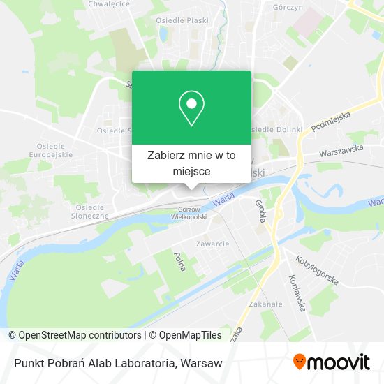 Mapa Punkt Pobrań Alab Laboratoria