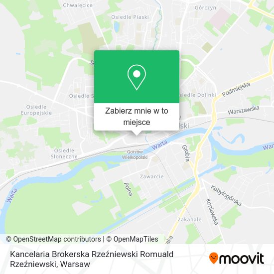 Mapa Kancelaria Brokerska Rzeźniewski Romuald Rzeźniewski