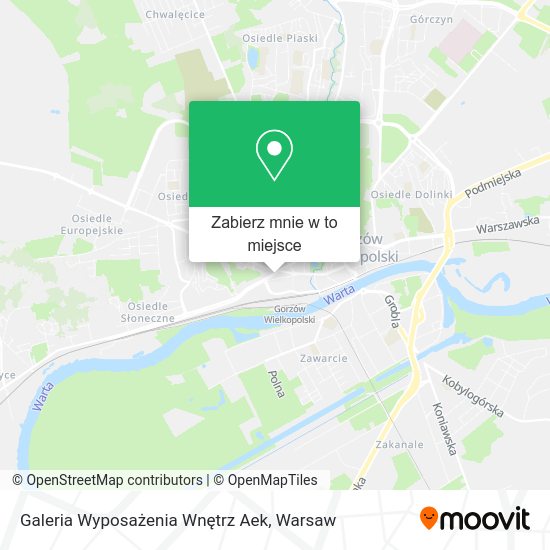 Mapa Galeria Wyposażenia Wnętrz Aek