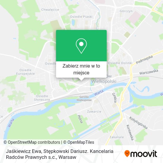 Mapa Jaśkiewicz Ewa, Stępkowski Dariusz. Kancelaria Radców Prawnych s.c.