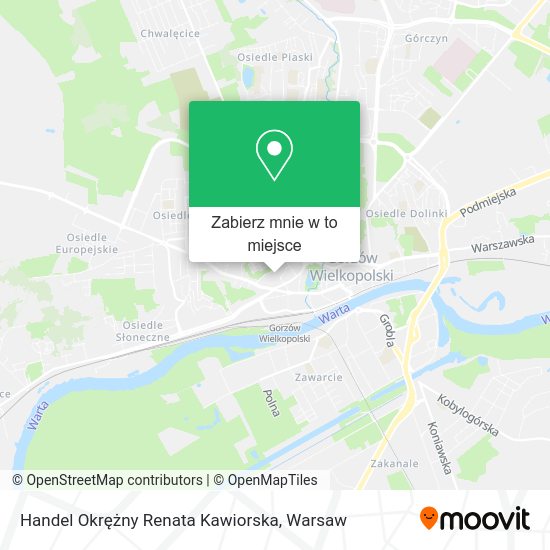 Mapa Handel Okrężny Renata Kawiorska