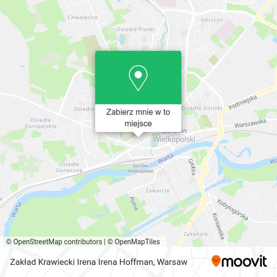 Mapa Zakład Krawiecki Irena Irena Hoffman